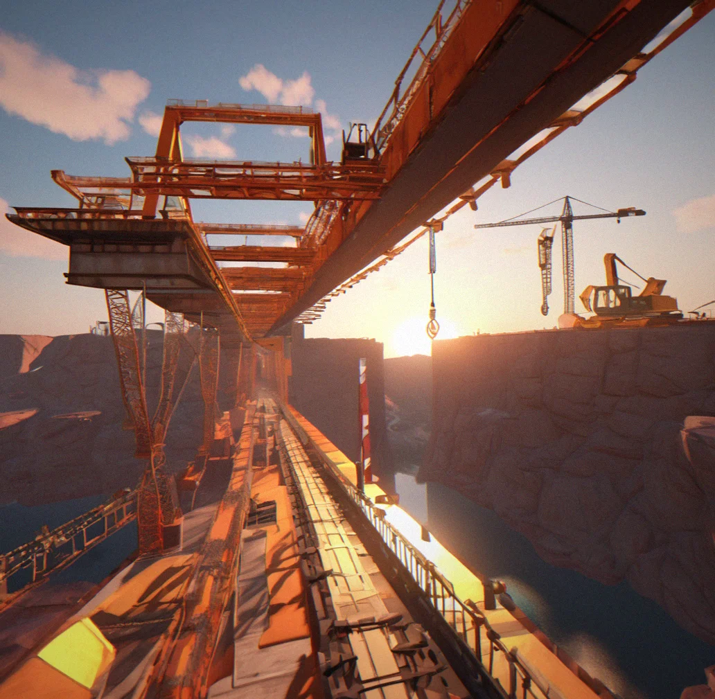 In-game view of a bridge mid-construction with the physics stress showing in real time, clock ticking down with about 15 seconds left, and your material options lined up on the left