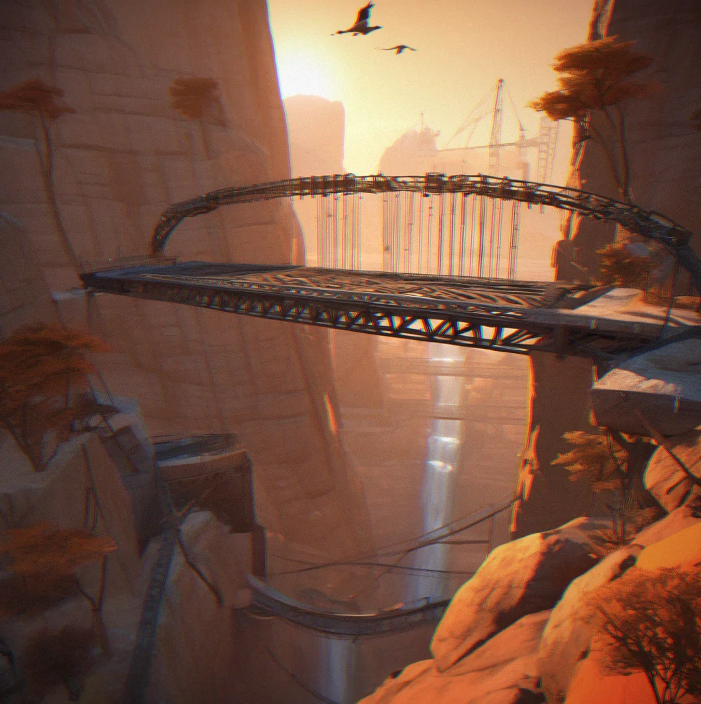 Unlock progression tree showing suspension cables, reinforced steel, and dynamic supports in sequence with run count requirements and affected terrain types